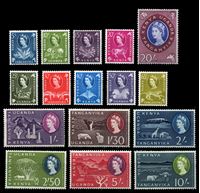 Изображение Кения, Уганда и Танганьика 1960-2 гг. Gb# 183-98 • 5c. - 20sh. • MLH OG XF • полн. серия ( кат.- £65 )