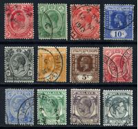 Изображение Стрейтс Сетлментс 1906-37 гг. • лот 12 марок • стандарт • Used VF