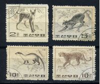 Изображение КНДР 1964 г. SC# 554-7 • дикие животные • Used(ФГ) XF • полн. серия