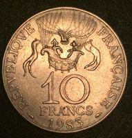 Picture of Франция 1983 г. • KM# 952 • 10 франков • 200-летие полета братьев Монгольфьер • памятный выпуск • MS BU