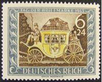 Изображение Германия 3-й рейх 1943 г. Mi# 828 • День почтовой марки 1943 • MLH OG XF ( кат.- €1 )