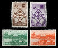 Bild von Гаити 1958 г. SC# 417-20 • Всемирная выставка ЭКСПО-58, Брюссель • MLH OG XF • полн. серия