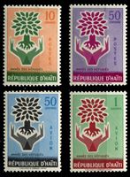 Bild von Гаити 1960 г. SC# 452-3, C150-1 • Год помощи беженцам • MNH OG XF • полн. серия