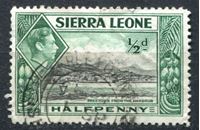 Изображение Сьерра-Леоне 1938-44 гг. Gb# 188 • Георг VI основной выпуск • 1/2d. • вид Фритауна с моря • Used VF ( кат.- £0,4 )
