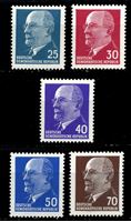 Изображение ГДР 1963 г. Mi# 934-8 • 25 - 70 pf. • Вальтер Ульбрихт (2-й выпуск) • стандарт • MLH OG XF • полн. серия ( кат.- €1,5 )