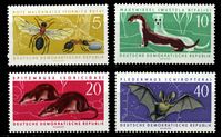 Изображение ГДР 1962 г. Mi# 869-72 • 5 - 40 pf. • Фауна • MLH OG XF • полн. серия ( кат.- €6,5 )