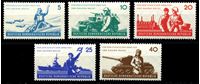 Изображение ГДР 1962 г. Mi# 876-80 • 5 - 40 pf. • 6-я годовщина создания Народной армии ГДР • MLH OG XF • полн. серия ( кат.- €3,5 )