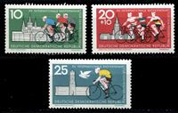 Изображение ГДР 1962 г. Mi# 886-8 • 10 - 25 pf. • Велогонка Дружбы • MLH OG XF • полн. серия ( кат.- €2 )