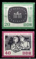 Изображение ГДР 1962 г. Mi# 923-4 • 20 и 40 pf. • День почтовой марки • MLH OG XF • полн. серия ( кат.- €2,5 )