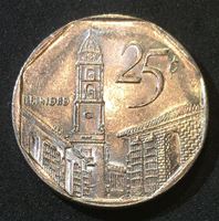 Bild von Куба 1998 г. • KM# 577.2 • 25 сентаво • конвертируемые • регулярный выпуск • BU