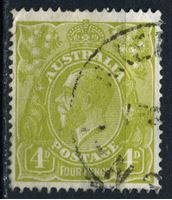 Изображение Австралия 1926-30 гг. Gb# 91 • 4d. • король Георг V (перф. - 14) • Used F-VF ( кат.- £40 )