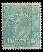 Изображение Австралия 1931-36 гг. Gb# 131 • 1s.4d. • король Георг V • Used XF ( кат.- £4 )