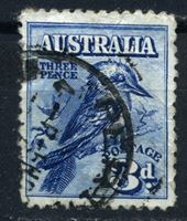 Изображение Австралия 1928 г. Gb# 106 • 3d. • смеющаяся кукабара • Used VF ( кат.- £7 )