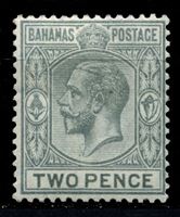 Изображение Багамы 1912-19 гг. Gb# 83 • 2d. • король Георг V • стандарт • MLH OG XF ( кат.- £2,5 )