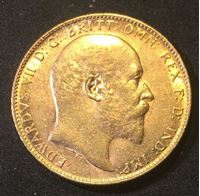 Bild von Австралия 1906 г. P • KM# 15 • соверен • (ЗОЛОТО 917 ПРОБЫ - 7.98 гр.) • король Эдуард VII • регулярный выпуск • BU
