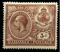 Изображение Багамы 1920 г. Gb# 109 • 3d. • "Празднование мира" • MLH OG VF