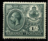 Изображение Багамы 1920 г. Gb# 110 • 1sh. • "Празднование мира" • MLH OG XF ( кат.- £15 )