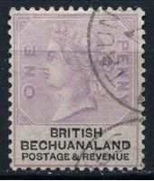 Изображение Бечуаналенд 1888 г. Gb# 10 • 1d. • королева Виктория • Used XF