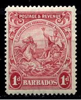 Изображение Барбадос 1925-35 гг. Gb# 231 • 1d. • "Правь Британия" • MNH OG XF