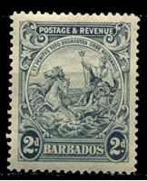 Изображение Барбадос 1925-35 гг. Gb# 232 • 2d. • "Правь Британия" • MLH OG XF