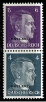 Изображение Германия 3-й рейх • Восточные Земли 1941 г. Mi# S1 • 4 и 6 pf. • надпечатка "Остленд" на немецком стандарте • для оккупированных территорий • MLH OG XF • пара ( кат.- €7 )