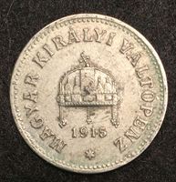 Picture of Венгрия 1915 г. KB • KM# 494 • 10 филлеров • регулярный выпуск • AU