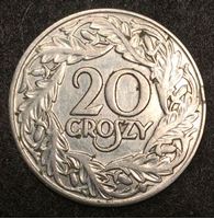 Picture of Польша 1923 г. • KM# Y12 • 20 грошей • регулярный выпуск • AU