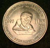 Picture of Италия • Княжество Себорга 1996 г. • 10 чентезимо • Святой Бернард Клервосский • территориальный выпуск • MS BU люкс!