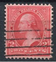 Picture of США 1895 г. SC# 267 • 2c. • Джордж Вашингтон • стандарт • Used F