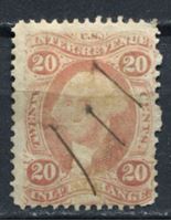 Picture of США 1862-71 гг. SC# R42c • 20c. • для товарообменных операций • фискальный выпуск • Used VF