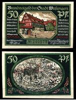 Picture of Германия • Швалунген 1921 г. • 50 пфеннигов • борьба с городским пожаром • локальный выпуск • UNC пресс
