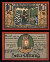 Bild von Германия • Вернигероде 1921 г. • 10 пфеннигов • сова со свечой • локальный выпуск • UNC пресс