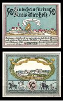 Bild von Германия • Дипхольц 1921 г. • 50 пфеннигов • виды города • локальный выпуск • UNC пресс