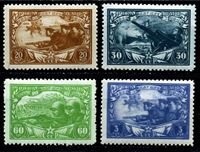 Изображение СССР 1943 г. Сол# 865-8 • 25 лет РККА и ВМФ • MNH OG XF • полн. серия