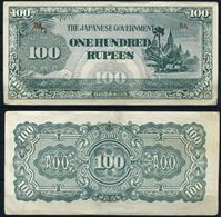 Picture of Бирма 1944 г. P# 17 • 100 рупий • Японская оккупация • оккупационный выпуск • XF-AU
