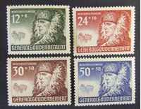 Изображение Польша • Немецкая оккупация 1940 г. Mi# 59-62 • Генерал Губернаторство. Зимняя помощь • MNH OG XF+ ( кат.- €8 )