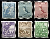 Изображение Великобритания • Ланди 1929-31 гг. • 1,2,4,6,9 и 12 pf. • Пуффины (1-й выпуск) • стандарт • MNH OG XF