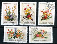 Изображение Венгрия 1989 г. SC# 3173-7 • цветы (букеты) • Used(ФГ) XF • полн. серия