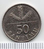 Picture of Латвия 1992 г. • 50 сантимов • регулярный выпуск • VF