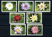 Изображение Камбоджа 1989 г. SC# 954-60 • цветы • Used(ФГ) VF • полн. серия+блок