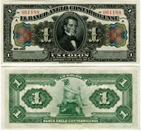 Изображение Коста Рика 1917 г. P# S121r • 1 колон • UNC-UNC пресс ( кат. - $50 )