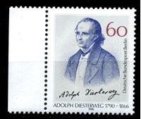 Изображение Западный Берлин 1990 г. Mi# 879 • Адольф Дистервег (последняя марка Зап. Берлина!) • MLH OG XF ( кат.- €3,5 )