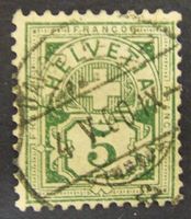 Изображение Швейцария 1906 г. Mi# 84 • 5 с. • Крест на щите • Used VF-XF ( кат.- €1 )