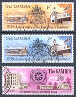 Изображение Гамбия 1966-67 гг. • Юбилеи и события (3 марки) • Used XF