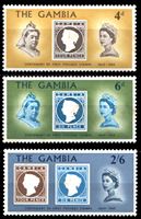 Изображение Гамбия 1969 г. Gb# 256-8 • 100-летие выпуска первой марки Гамбии • MNH OG VF • полн. серия