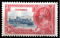 Изображение Гамбия 1935 г. Gb# 143 • 25 лет правления Георга V • 1 1/2d. • MLH OG XF