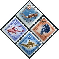 Bild von СССР 1959 г. Сол# 2371-4 • Спорт (ДОСААФ) • Used(ФГ) XF • полн. серия