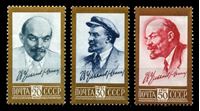 Изображение СССР 1961 г. Сол# 2573-5 • В. И. Ленин • стандарт • MLH OG XF • полн. серия