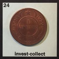 Изображение Сомали 1950 г. • KM# 1 • 1 чентезимо • слон • регулярный выпуск • MS BU