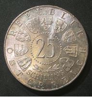 Изображение Австрия 1960 г. • KM# 2890 • 25 шиллингов • 40-летие плебисцита в Каринтии • памятный выпуск • BU